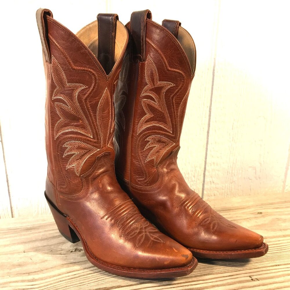 Justin Classic Womens Hazelnut Torino Leather Western Boots 6.5 B L4300